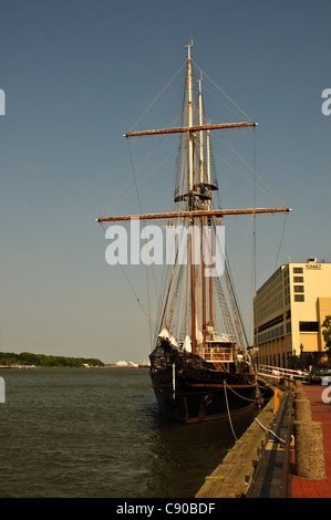 Friedensstifter, gebaut 1989 Brasilien Charterschiff, Savannah, GA Stockfoto