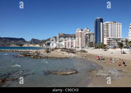 Mediterranean Resort Calpe, Costa Blanca Spanien Stockfoto