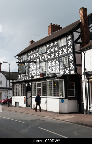 Die Royal Oak Hotel in der historischen Stadt Tenbury Wells in worcestershire Stockfoto