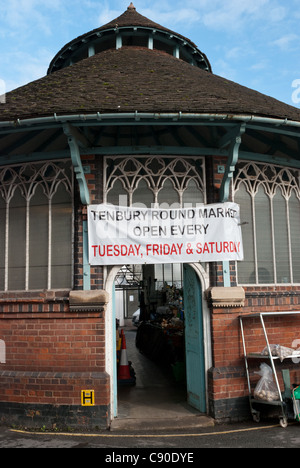 Die Runde Markt in der historischen Stadt Tenbury Wells in worcestershire Stockfoto