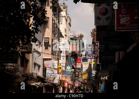 Straßen von Thamel, Kathmandu, Nepal Stockfoto