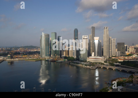 Singapur Finanzviertel in Marina Bay Stockfoto