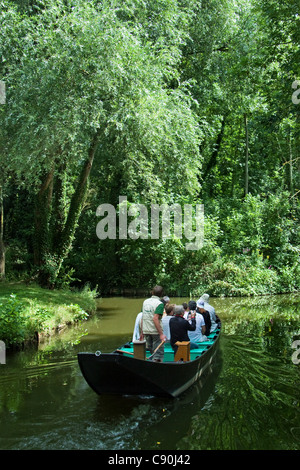 Amiens Hortillonages Bootsfahrten Frankreich Stockfoto