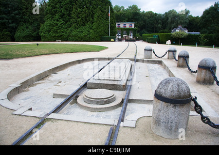 Clairiere de l'Armistice im Wald von Compiègne Frankreich Stockfoto