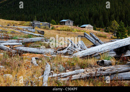 Geisterstadt Unabhängigkeit, Aspen, Rocky Mountains, Colorado, USA, Nordamerika, Amerika Stockfoto
