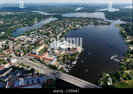 Humboldt-Brücke Kultur Lage Schiffbauer Lane Berliner Vorort Deep Sea Saint Meer Havel Luftbild Potsdam Brandenburg Germa Stockfoto