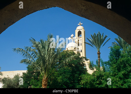 Das Kloster Kirche von St Bishoi oder Deir Anba Pischoi gilt als die Wiege des christlichen Mönchtums und stammt aus der Stockfoto