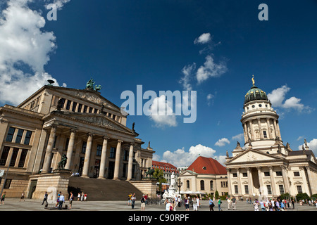 Gendarmenmarkt, Konzerthaus und Franzoesische Dom, französischer Dom, Mitte, Berlin, Deutschland Stockfoto