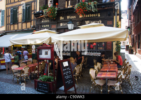 Au Vieux Winstub Straßburg Frankreich Stockfoto