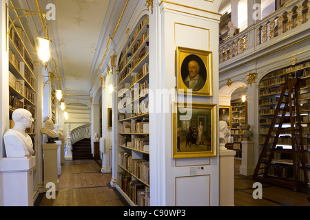 Dem historischen Rokoko Raum der Herzogin Anna Amalia Library, Weimar, Thüringen, Deutschland, Europa Stockfoto