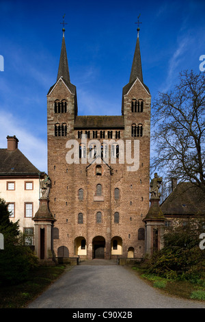 Westwerk von Corvey Höxter, Kloster-Nordrhein-Westfalen, Deutschland, Europa Stockfoto