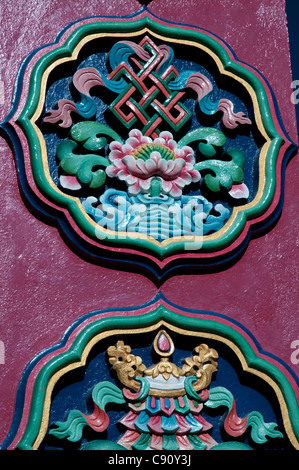 Thyangboche Kloster befindet sich nahe dem Dorf Phortse im Everest-Nationalpark auf dem Weg zum Basislager. Gegründet wurde es als Stockfoto