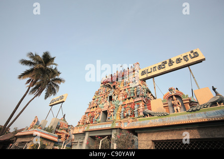 Die Tempel von Chennai Bereich sind eine visuelle Bestätigung von der Pracht der Kultur Religion und Architektur des Bundesstaates Tamil Nadu Stockfoto