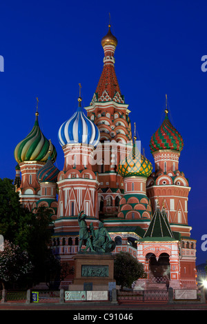 Basilius Kathedrale auf dem Roten Platz in Moskau, Russland Stockfoto