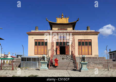 Die Gandantegchinlen Chiid Kloster ehemals Gandan Kloster ist ein tibetisch-Stil in der mongolischen Hauptstadt Stockfoto