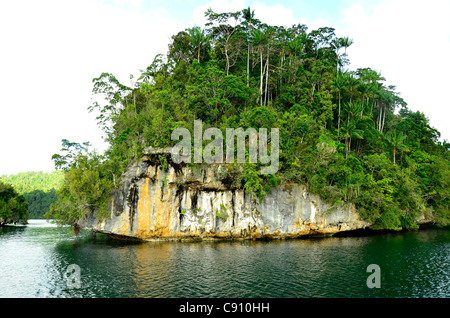 Raja Ampat Inseln in der Nähe von West-Papua, Indonesien im Korallen-Dreieck, Pazifischen Ozean. Stockfoto