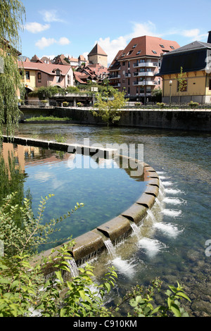 Annecy ist eine historische Stadt im Département Haute-Savoie in der Region Rhône-Alpes. Haute Savoie, Frankreich Stockfoto