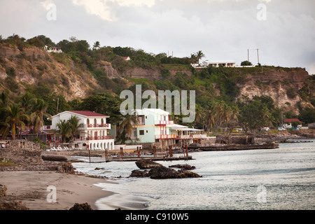 Den Niederlanden, Oranjestad, Sint Eustatius Insel, Niederländische Karibik. Unterstadt. Stockfoto