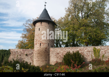 Stadt Wand Wernigerode, Harz, Sachsen-Anhalt, Deutschland, Europa Stockfoto