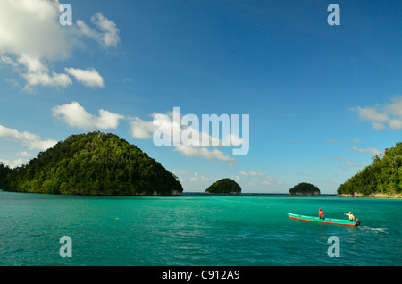 Raja Ampat Inseln in der Nähe von West-Papua, Indonesien im Korallen-Dreieck, Pazifischen Ozean. Stockfoto