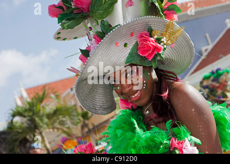 Die Niederlande, Insel Bonaire, Niederländische Karibik, Kralendijk, Karneval. Stockfoto