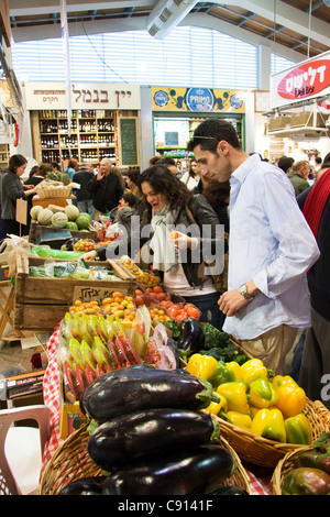 Garküche am alten Hafen Farmers Market in Tel Aviv Israel Stockfoto