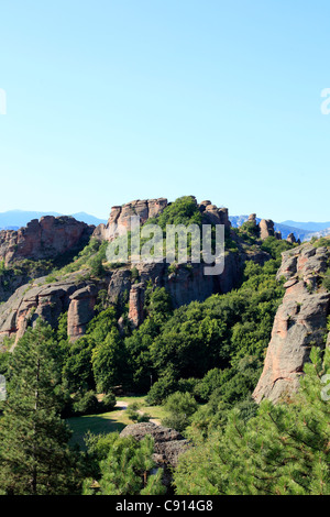 Die Belogradchik Felsen sind eine Gruppe von bizarr geformten Felsformationen aus Sandstein Kalkstein und Konglomerat befindet sich auf der Stockfoto