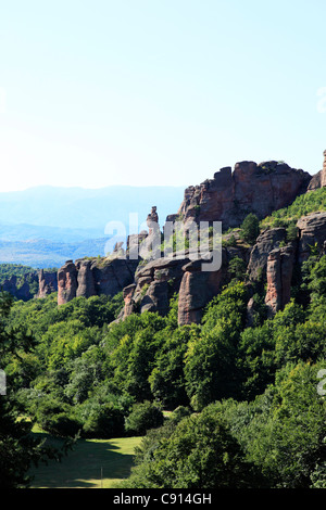 Die Belogradchik Felsen sind eine Gruppe von bizarr geformten Felsformationen aus Sandstein Kalkstein und Konglomerat befindet sich auf der Stockfoto