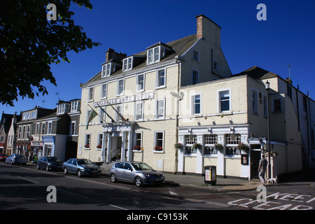 Moffat ist eine historische 19. Jahrhundert Kurort im Herzen des südlichen Schottland. Es ist ein beliebtes Ausflugsziel für Wanderer geworden. Stockfoto