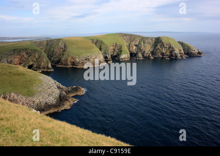 Nach dem Festland ist die zweitgrößte der Shetland-Inseln. Es ist ein Gebiet von außergewöhnlicher natürlicher Schönheit mit einer Stockfoto