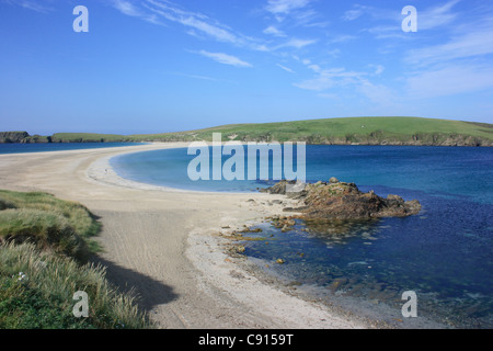 Shetland ist die nördlichste Inselgruppe von Schottland die größte Insel ist bekannt als das "Festland". Es ist eine Fläche von Stockfoto