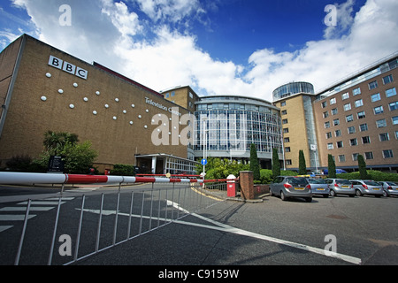 BBC Television Centre Hauptquartier weiße Stadt in West-London Stockfoto