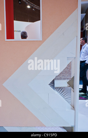 Paris, Frankreich, Batimat Construction Materials Trade Show, „Saint Gobain Corporation“, Außenisolierprodukte von Wali Home, Detail, Display, Energie zur Verbesserung des Hauses Stockfoto