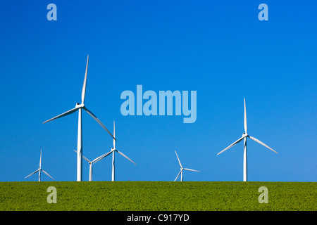 Windkraftanlagen Fleurieu Peninsula South Australia Stockfoto