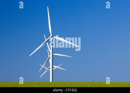 Windkraftanlagen Fleurieu Peninsula South Australia Stockfoto