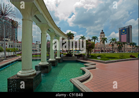 Blick vom Merdeka Square, Sultan Abdul Samad Gebäude, Kuala Lumpur, Malaysia, Asien Stockfoto