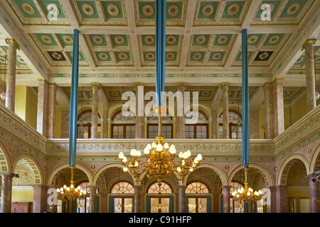 Marmorsaal Im Kursaalgebaeude, Marmorsaal, Bad Ems ein der Lahn, Bad Ems an der Lahn, Rheinland-Pfalz, Deutschland, Europa Stockfoto
