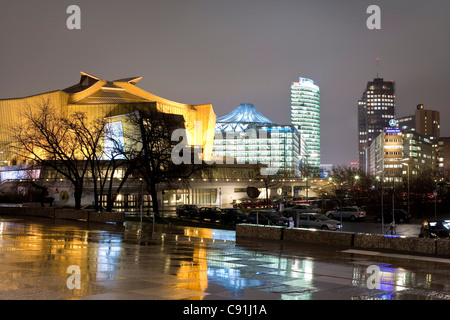 Berliner Philharmonie, im Hintergrund Potsdamer Platz, Berlin, Deutschland, Europa Stockfoto