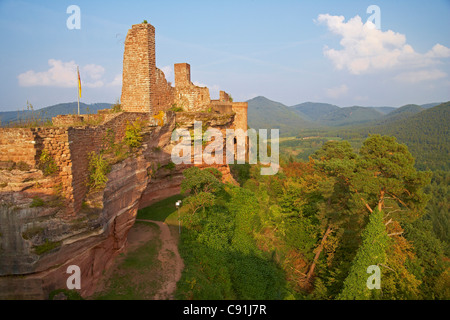 Schlösser der Umgebung, Grafendahn, Tanstein bei Dahn, Pfälzer Wald, Rheinland-Pfalz, Deutschland, Europa Stockfoto