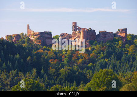 Schlösser der Umgebung, Grafendahn, Tanstein bei Dahn, Pfälzer Wald, Rheinland-Pfalz, Deutschland, Europa Stockfoto