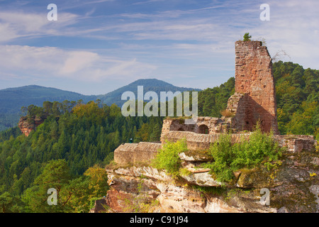 Schlösser der Umgebung, Grafendahn, Tanstein bei Dahn, Pfälzer Wald, Rheinland-Pfalz, Deutschland, Europa Stockfoto