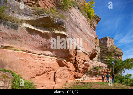 Schlösser der Umgebung, Grafendahn, Tanstein bei Dahn, Pfälzer Wald, Rheinland-Pfalz, Deutschland, Europa Stockfoto