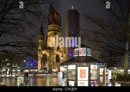 Kaiser-Wilhelm-Gedächtniskirche, Breitscheidplatz, Berlin Mitte, Berlin, Deutschland, Europa Stockfoto