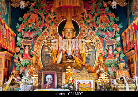 Buddha Skulptur in Kopan Kloster in Kathmandu-Nepal Stockfoto