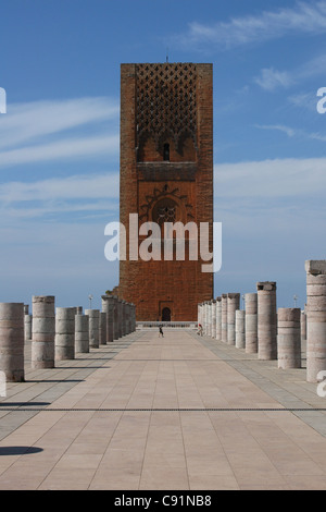 Hassan-Turm in Rabat, Marokko. Stockfoto