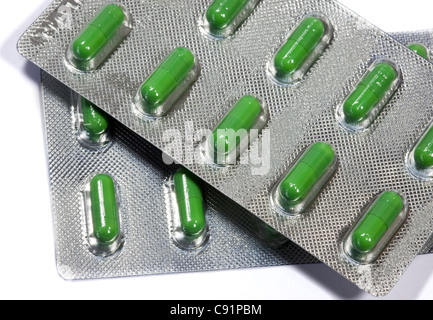 Fluoxetin (Prozac)-Kapseln in Blisterverpackung Stockfoto