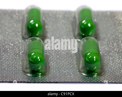 Fluoxetin (Prozac)-Kapseln in Blisterverpackung Stockfoto