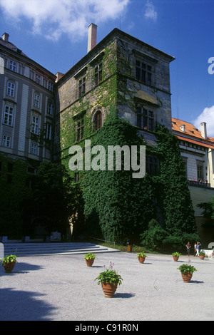 Ludvik Flügel des alten Königspalast der Prager Burg, Tschechische Republik. Stockfoto