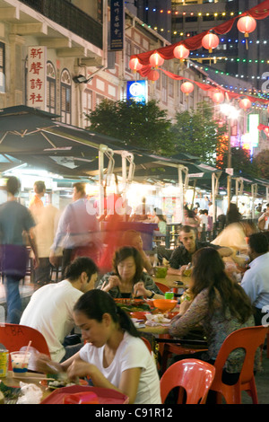 Chinatown Food Street [aka Smith Street] - al Fresco Essen Stockfoto