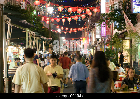 Chinatown Food Street [aka Smith Street] - al Fresco Essen Stockfoto